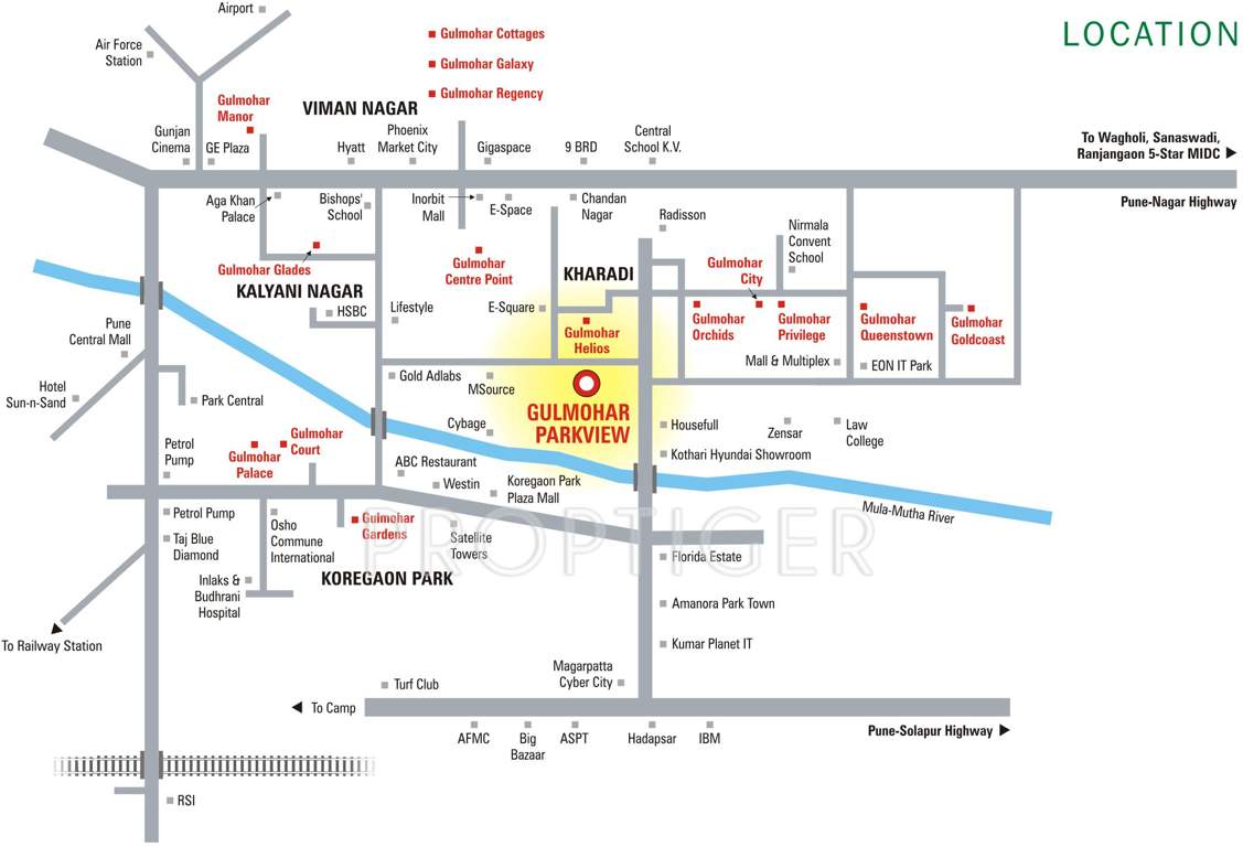  parkview Images for Location Plan of Gulmohar Parkview