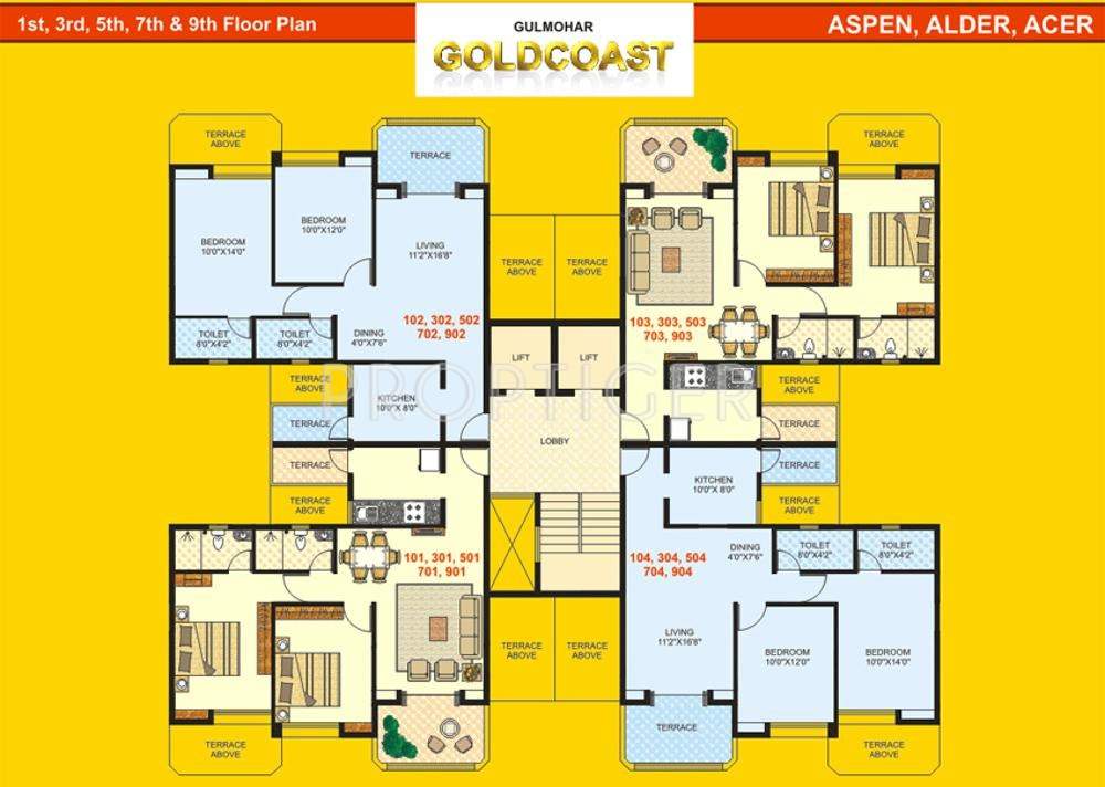  goldcoast Images for Cluster Plan of Gulmohar Goldcoast