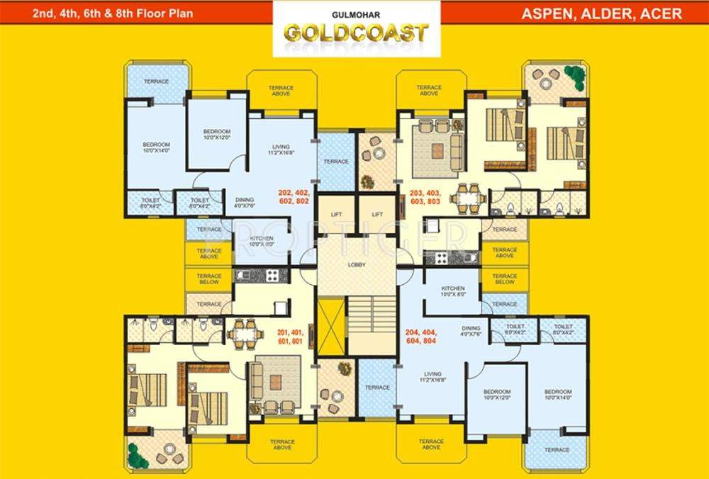  goldcoast Images for Cluster Plan of Gulmohar Goldcoast