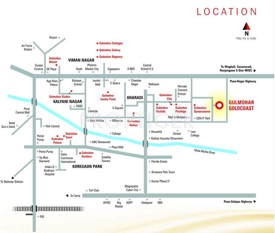  goldcoast Images for Location Plan of Gulmohar Goldcoast