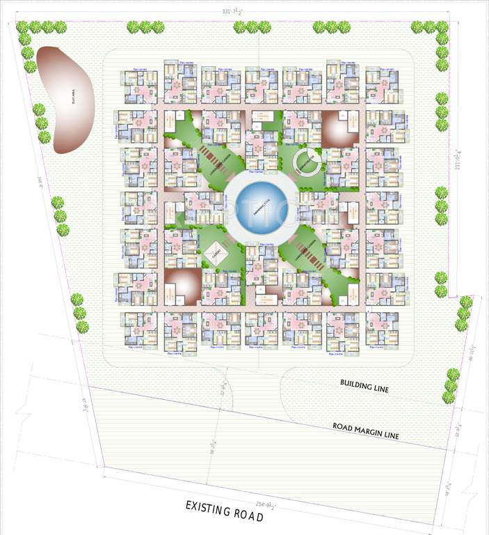 fountain square Images for Cluster Plan of Aryan Fountain Square