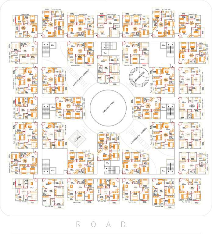 fountain square Images for Cluster Plan of Aryan Fountain Square