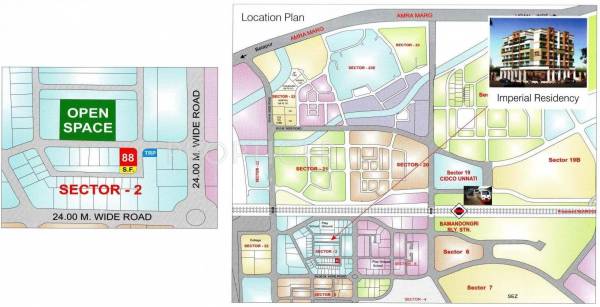 Imperial Enterprises Residency Location Plan