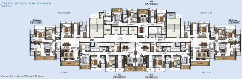 Images for Cluster Plan of Raheja Exotica Sorento