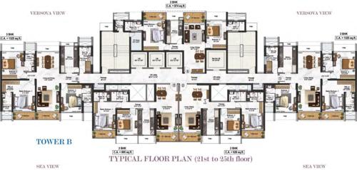 Images for Cluster Plan of Raheja Exotica Sorento Images for Cluster Plan of Raheja Exotica Sorento