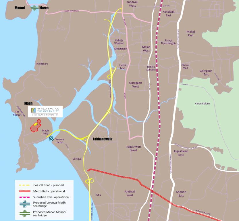 Images for Location Plan of Raheja Exotica Sorento