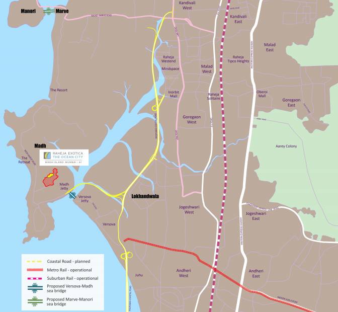 Images for Location Plan of Raheja Exotica Sorento