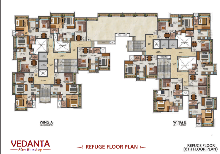  vedanta Tower 1 Cluster Plan