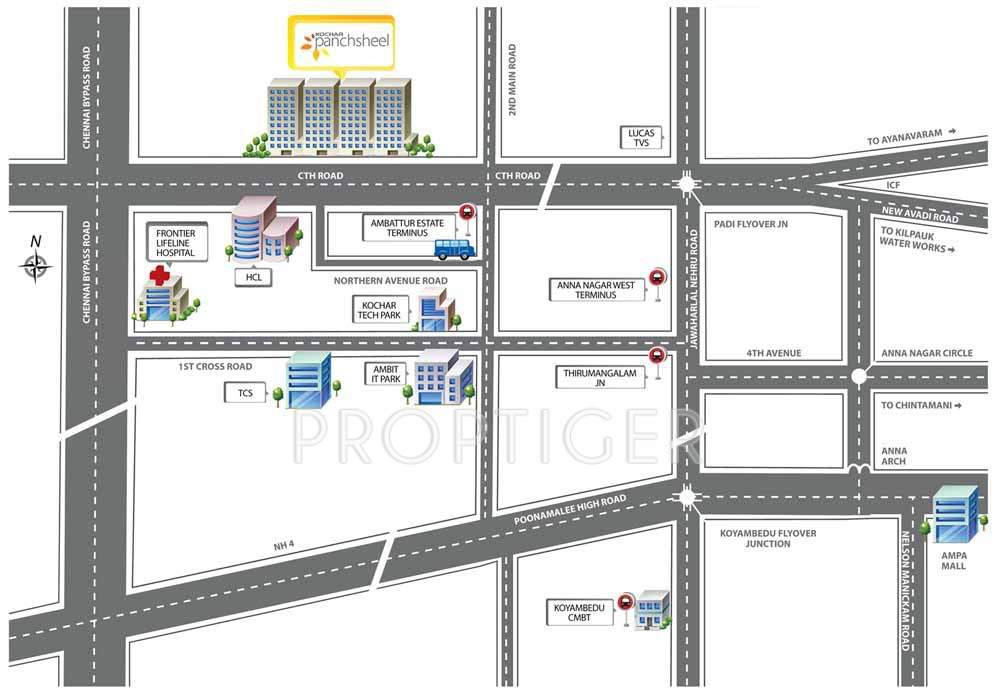  panchsheel Images for Location Plan of Kochar Panchsheel