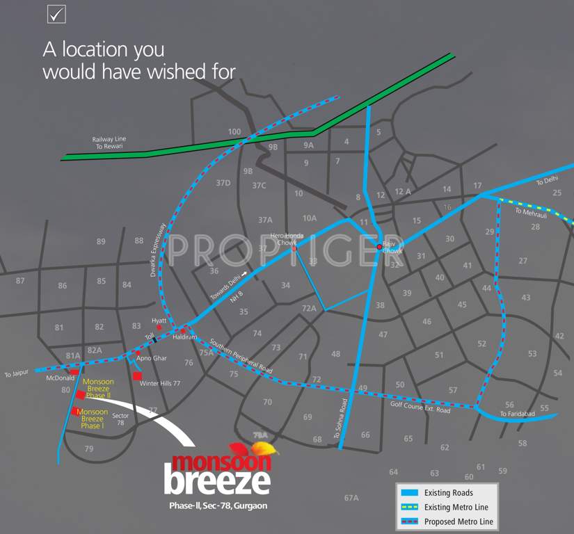  monsoon breeze phase 2 Images for Location Plan of Umang Monsoon Breeze Phase 2
