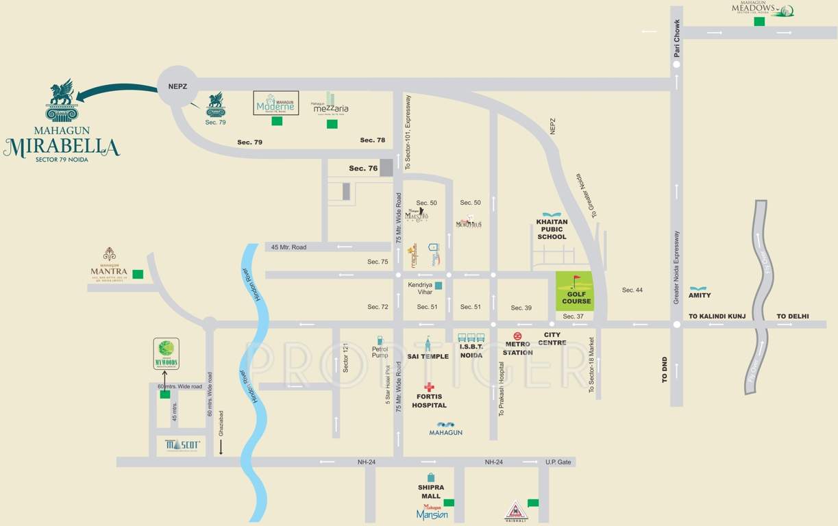  mirabella Images for Location Plan of Mahagun Mirabella