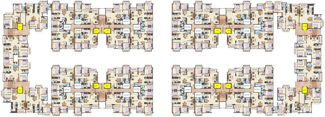 platinum lifestyle Images for Cluster Plan of Sai Platinum Lifestyle