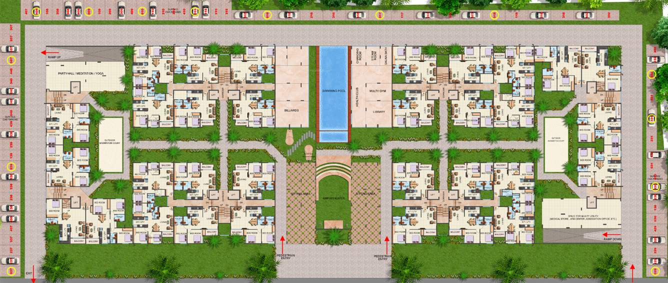 platinum lifestyle Images for Cluster Plan of Sai Platinum Lifestyle