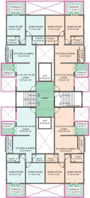  colozium Typical Odd Floor Plan