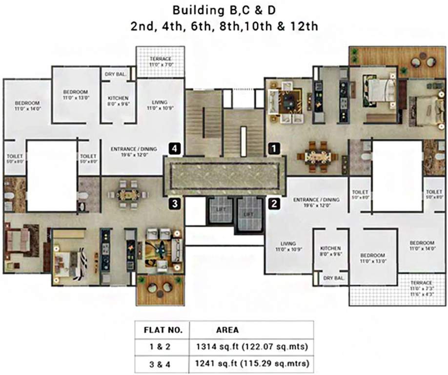 Images for Cluster Plan of Karia Konark Orchid