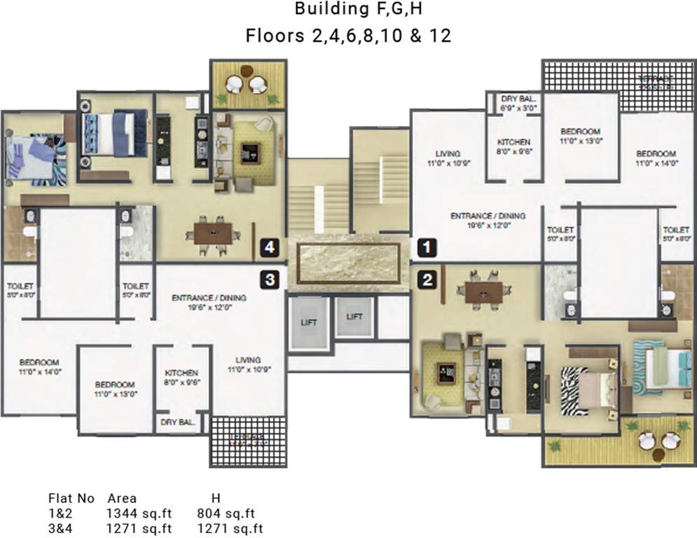Images for Cluster Plan of Karia Konark Orchid
