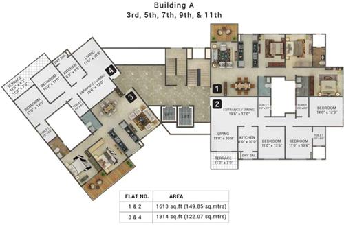 Images for Cluster Plan of Karia Konark Orchid