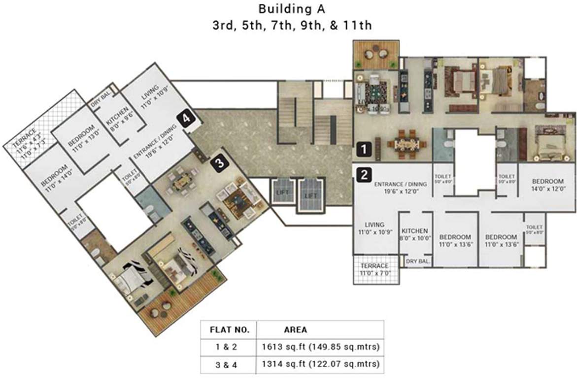 Images for Cluster Plan of Karia Konark Orchid