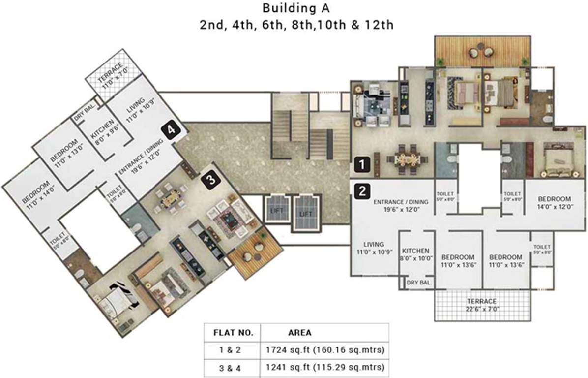 Images for Cluster Plan of Karia Konark Orchid