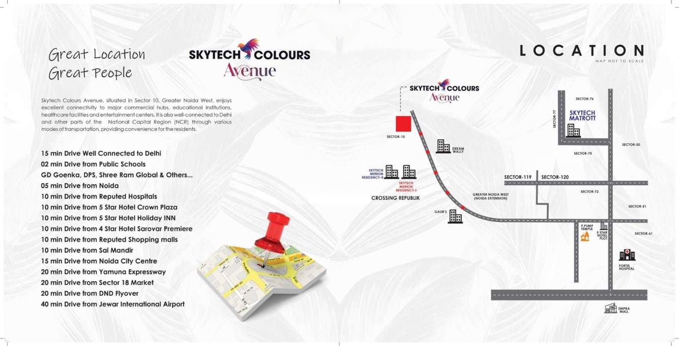  colours avenue Images for Location Plan of Skytech Colours Avenue