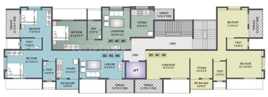 Images for Cluster Plan of Dedge Gulmohar Blossom