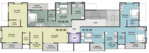 Images for Cluster Plan of Dedge Gulmohar Blossom