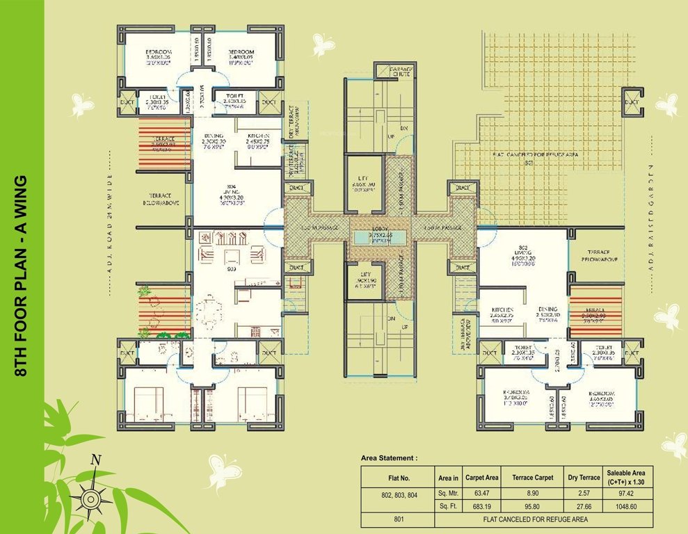 serenity Wing  A Cluster Plan for 8th Floor