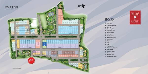 Images for Layout Plan of Mahaveer Villas Of The World Plots