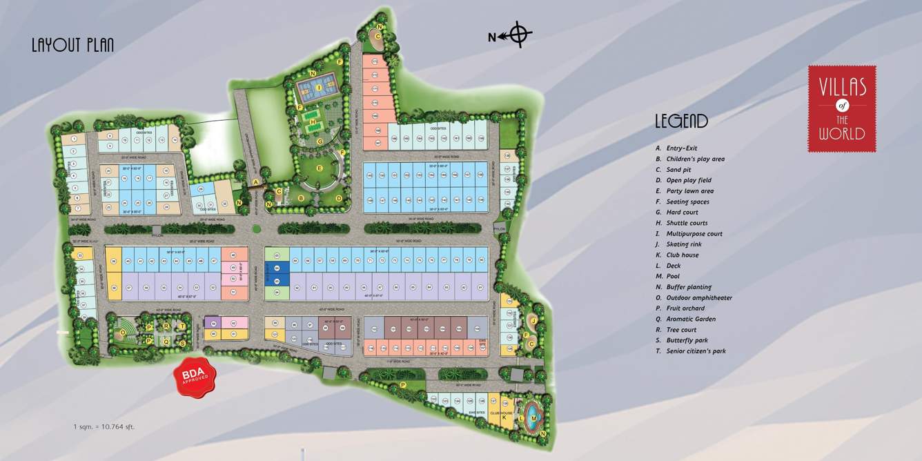 Images for Layout Plan of Mahaveer Villas Of The World Plots
