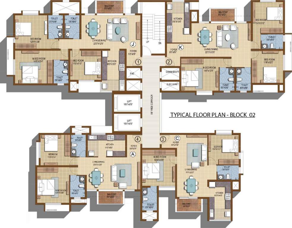 ivy terraces Images for Cluster Plan of Prestige IVY Terraces