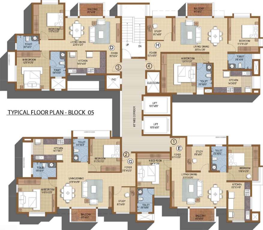 ivy terraces Images for Cluster Plan of Prestige IVY Terraces