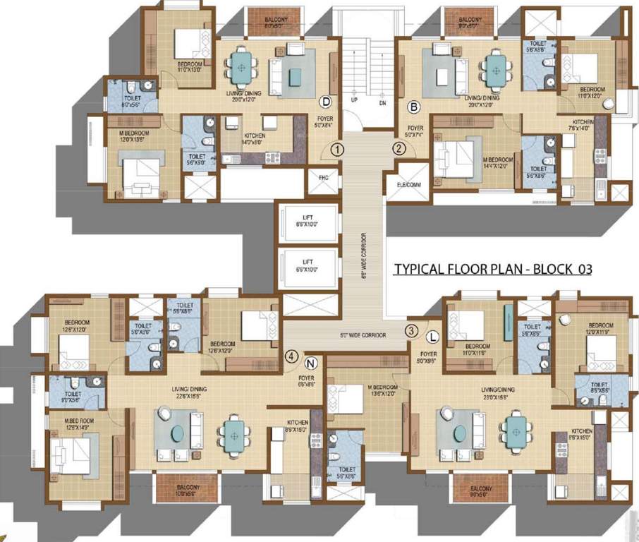 ivy terraces Images for Cluster Plan of Prestige IVY Terraces