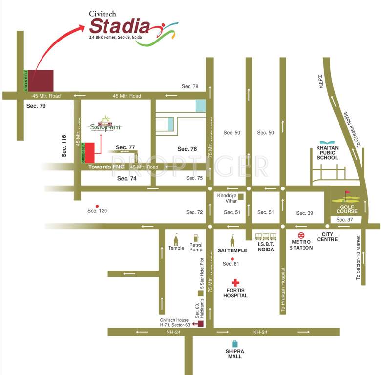  stadia Images for Location Plan of Civitech Stadia