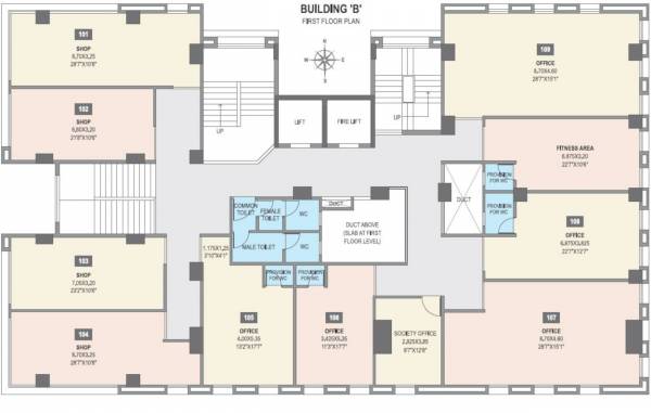 Single Block Cluster Plan for 1st Floor greenaria Single Block Cluster Plan for 1st Floor