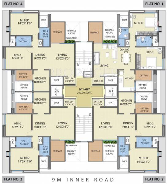 Images for Cluster Plan of Raviraj Realty Green Clouds