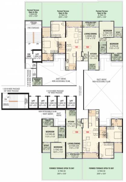  midori-towers G Wing Cluster Plan for 1st Floor