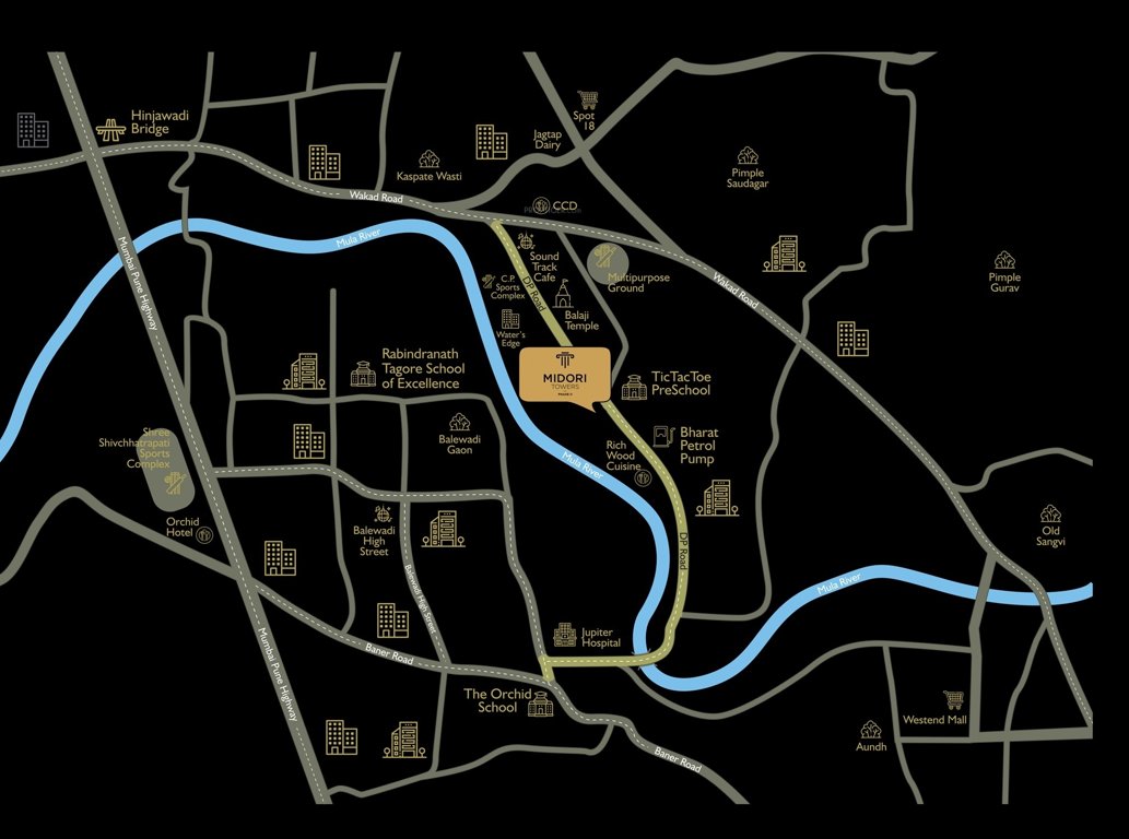 midori towers Location Plan