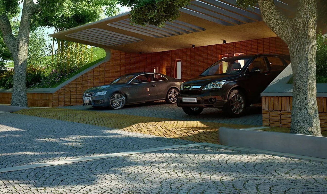 after the rain Car Parking