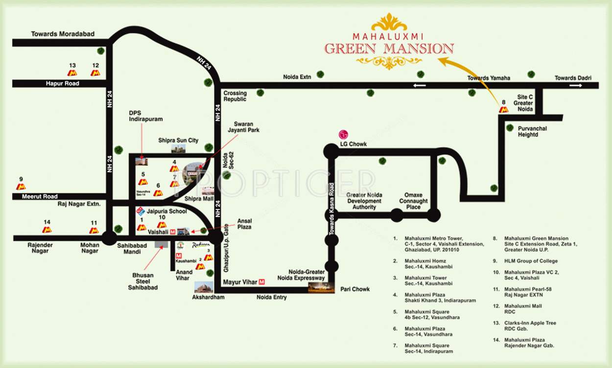 green mansion Images for Location Plan of Migsun Green Mansion
