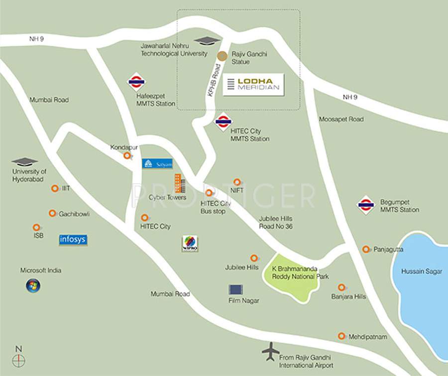 meridian Images for Location Plan of Lodha Meridian