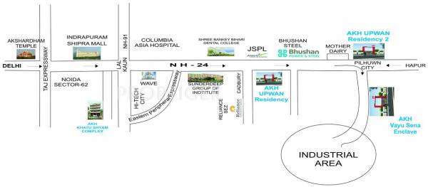 akh-group upwan-residency-2 Location Plan
