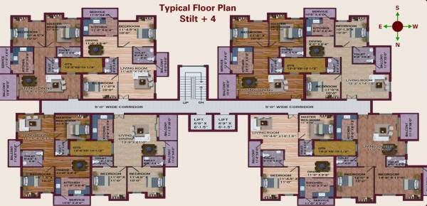  green-jade-apartment Green Jade Cluster Plan for Typical Floor