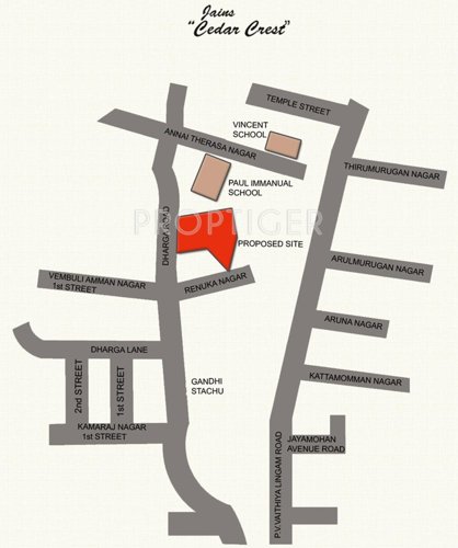 cedar-crest Images for Location Plan of Jain Cedar Crest
