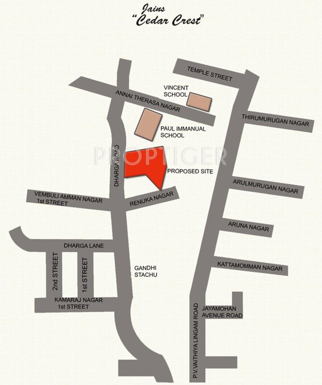  cedar crest Images for Location Plan of Jain Cedar Crest