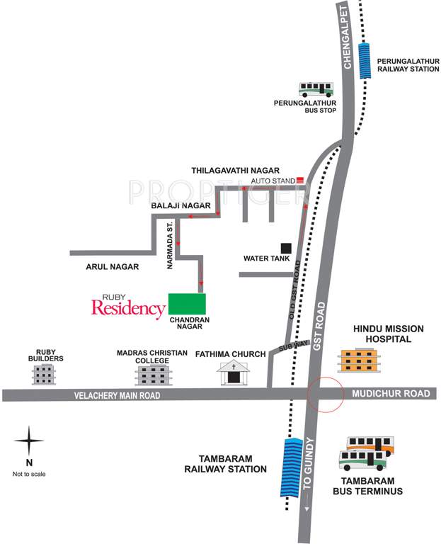  residency Images for Location Plan of Ruby Residency
