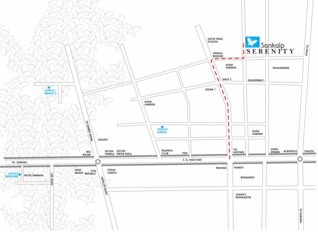 serenity Images for Location Plan of Sankalp Serenity