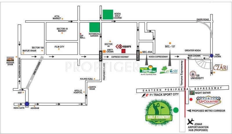 Images for Location Plan of Supertech Golf Country Villas
