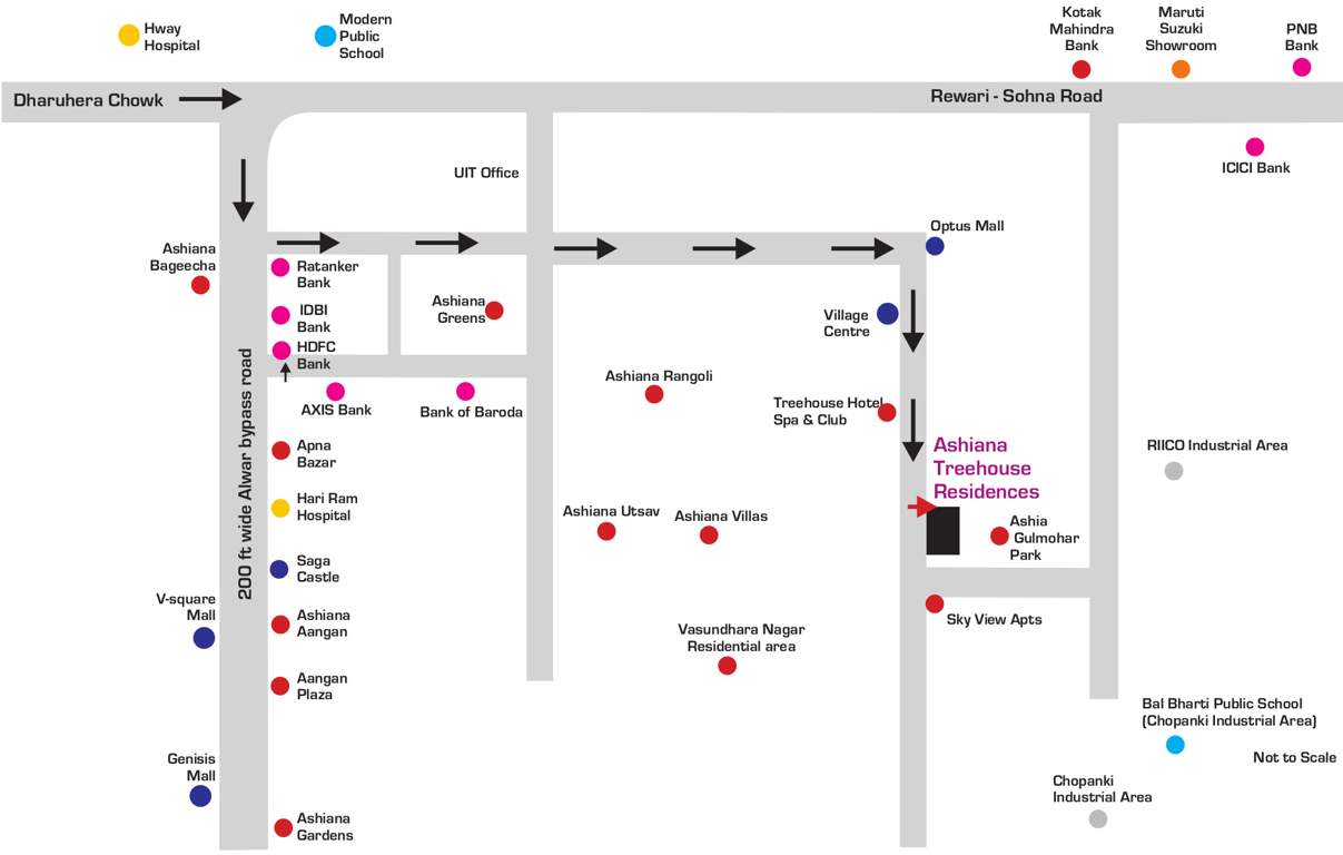 treehouse residences Images for Location Plan of Ashiana Treehouse Residences
