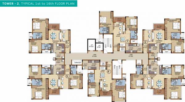 Images for Cluster Plan of Purva Skydale Images for Cluster Plan of Purva Skydale