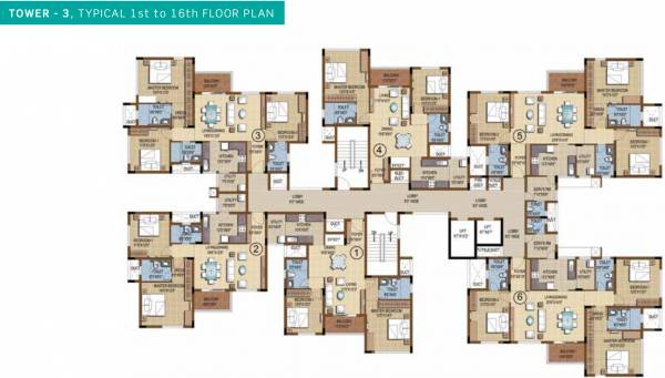 Images for Cluster Plan of Purva Skydale Images for Cluster Plan of Purva Skydale